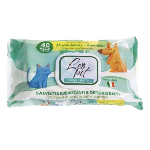 Wet Wipes with White Musk & Chlorthexidine 40pcs