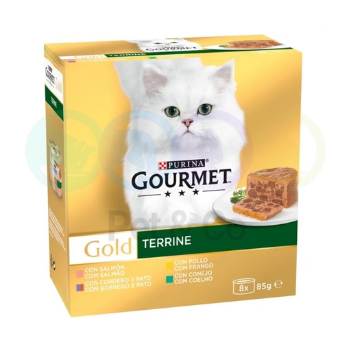 Lot Gourmet Gold Terrine for Cats 8×85g