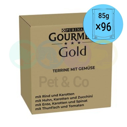Lot Gourmet Gold Tartelette for Cats 8×85g×12