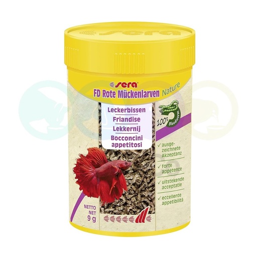Sera FD Rote Mückenlarven Snack for all Fish 9g
