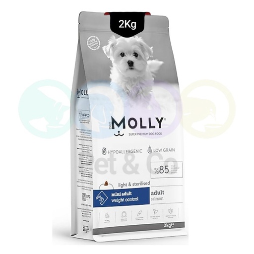 Molly Kibbles for Dogs Sterilised Mini Breed with Salmon 2kg