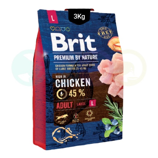 Brit Kibbles for Dogs of Large Breeds with Chicken 3Kg