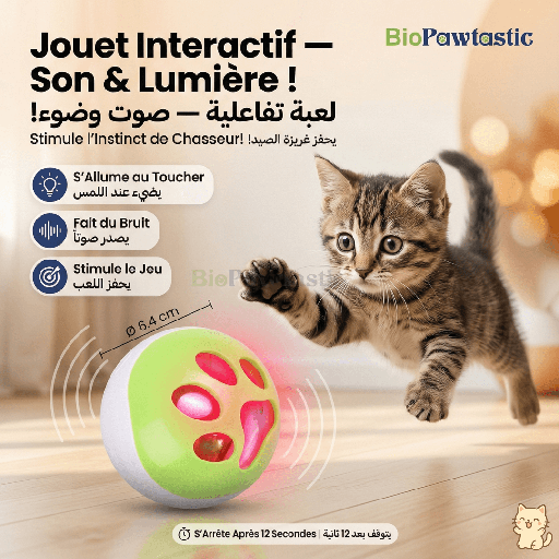 Sound & Light Cat Ball