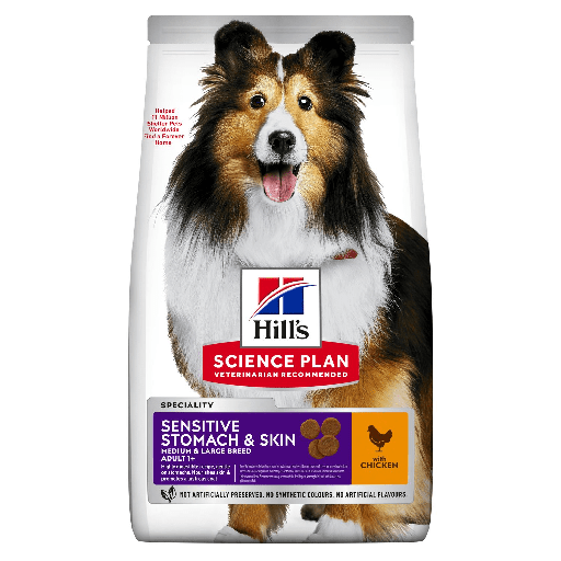 Hill's Science Plan - Sensitive Stomach and Skin Medium and Large Breed 14,5 Kg 