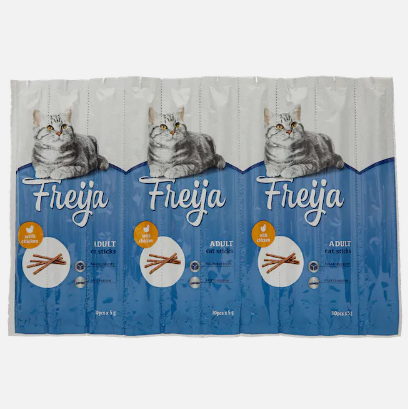 Bâtonnets pour chat Freija 10 bâtonnets (Poulet et Saumon) - 10 Sticks Poulet