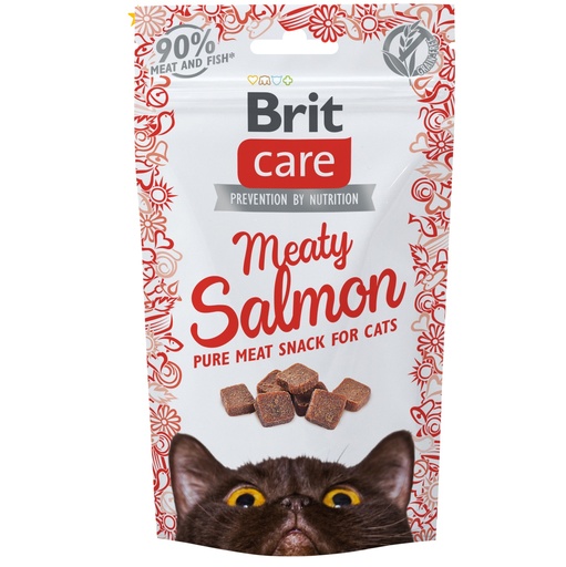 Brit Care Cat Snack Meaty Salmon (Morceaux de Saumon) 50g
