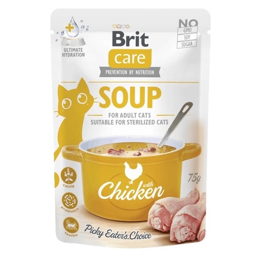 Brit Care Cat Soup Chicken (soupe au poulet pour chat) 75g