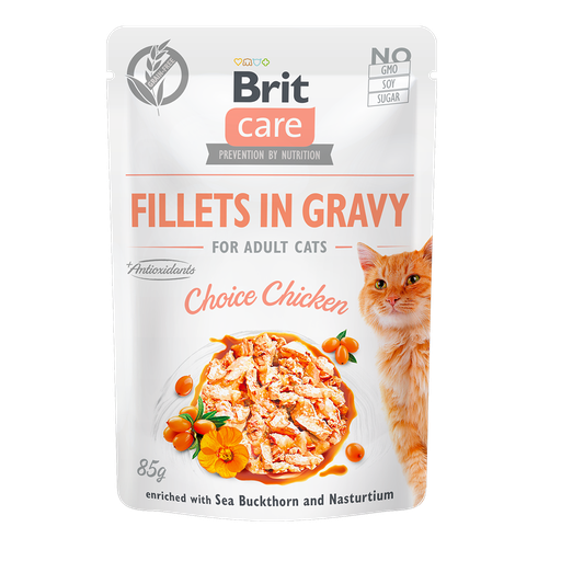 Brit Care Pochons en Sauce Pour Chat Choice Chicken (Poulet) 85g