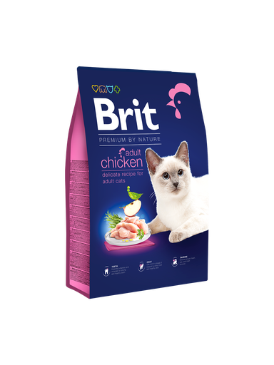 Brit Premium by Nature Chat Adulte Poulet 1.5 kg ou 8kg - 8 kg