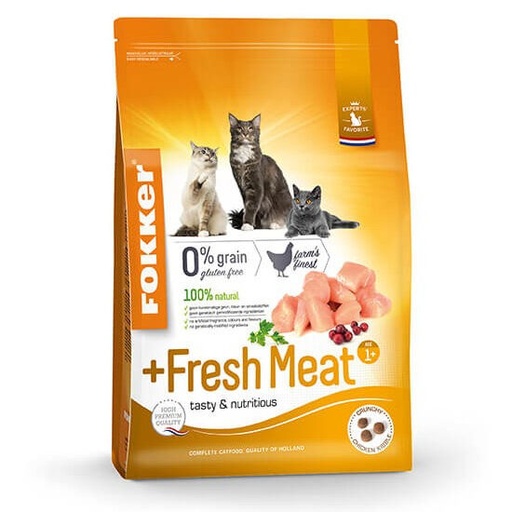Fokker Cat +Fresh Meat 100 % sans céréales 2.5kg