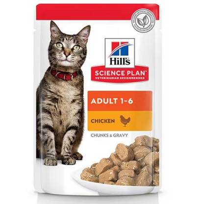 HILL'S SCIENCE PLAN Pâtée Adulte pour Chats en pochon Poulet 85g