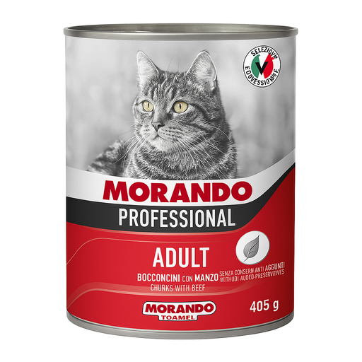 Morando Morceaux de Boeuf avec Sauce Pour Chats 405g