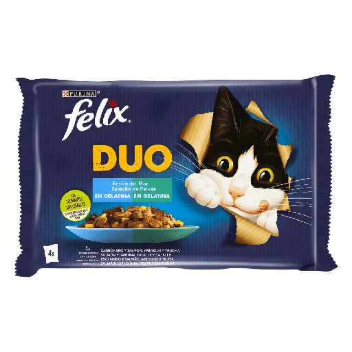 Purina Felix Fantastic Duo Poissons 4x85g