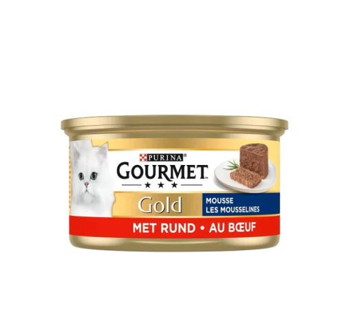 Purina GOURMET GOLD Les Mousselines 85g (saumon | poulet | Thon | boeuf) - Boeuf