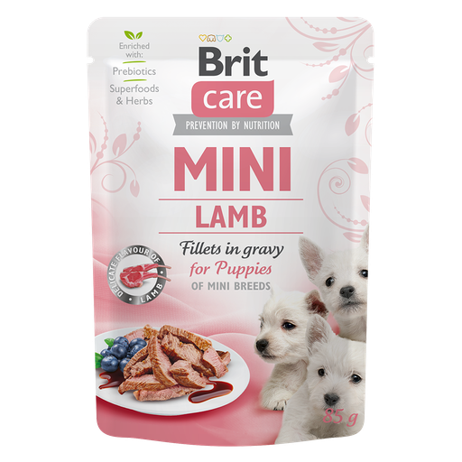 Brit Care Mini Lamb fillets in gravy for puppies (agneau) 85g