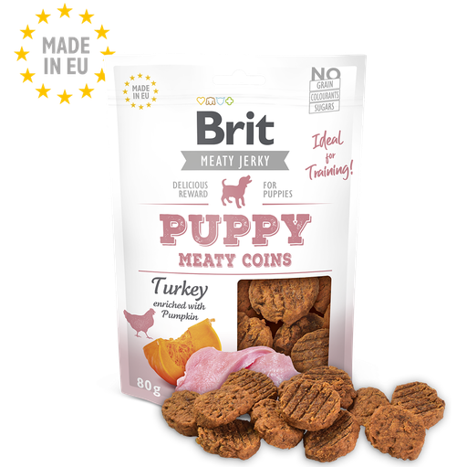 Brit Meat Jerky Snack– Chiot Dinde Protein bar (80g)