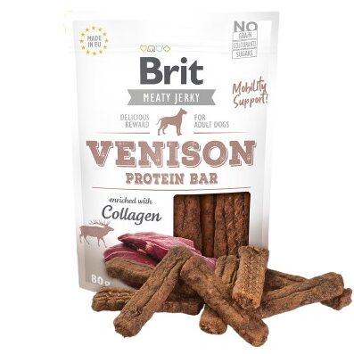 Brit Meat Jerky Snack– Gibier et Poulet Protein bar (200g)