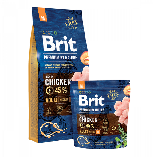 Brit Premium by Nature Adulte race medium 15kg
