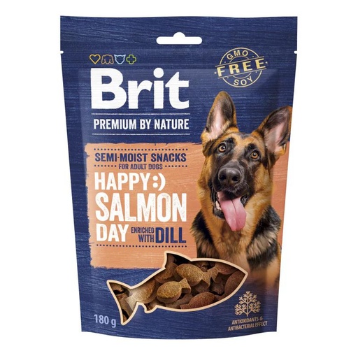 Brit Premium by Nature Dog Semi-moist Snacks Salmon (Saumon à l’aneth) 180 gr