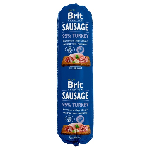 Brit Premium Sausage Poulet ou Dinde 800g - Dinde