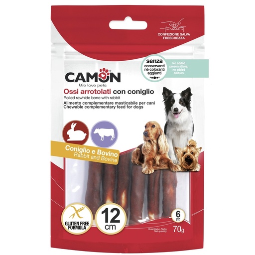 Camon Rolls Snack Rabbit Chien 6pcs (Lapin)
