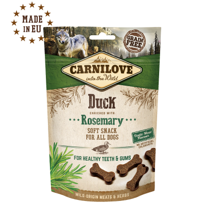 Carnilove Dog Snack Duck enriched with Rosemary (Canard) 200g