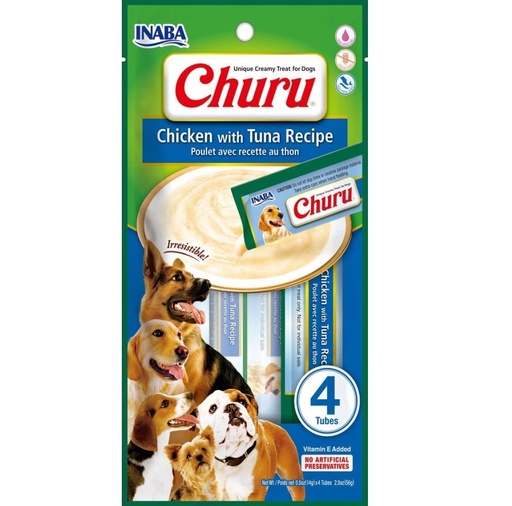 Churu Chicken with Cheese Recipe | Salmon | Tuna or Vegetables (4 Tubes) - Poulet/Thon