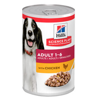 Hill’s Science Plan Adult Humide pour Chiens en boîte Poulet (370g)