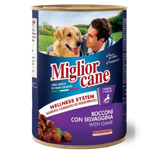 Miglior Cane Morceaux de Viande Gibier avec Sauce 405 Grammes