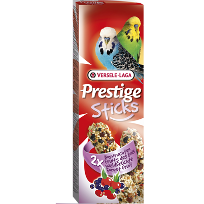 Prestige Sticks Petites Perruches avec Mélange de Fruits de Bois -Versal Laga-