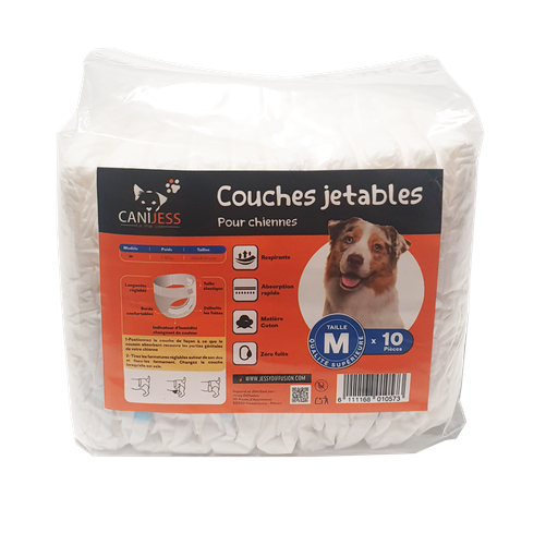 Couches jetables x 10 Canijess S / M / L - M