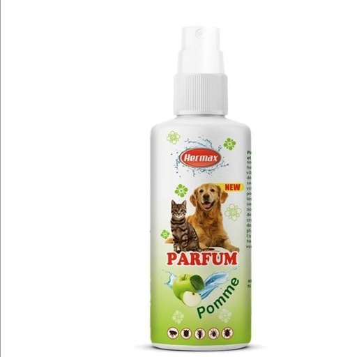 Eau de cologne pour chien et chat 125ml – Hermax (plusieurs parfums) - Pomme