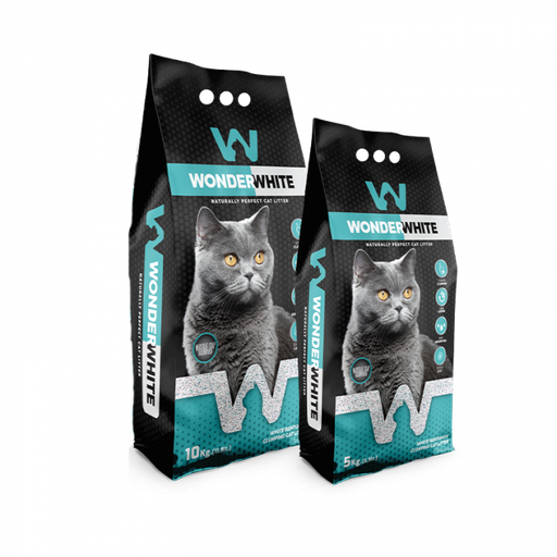 Litière agglomérante, parfumé et ultra-absorbante 5 Kg Wonder White (parfum : Lavande | Baby powder | Savon de marseille | Sans Parfum) - Savon de Marseille