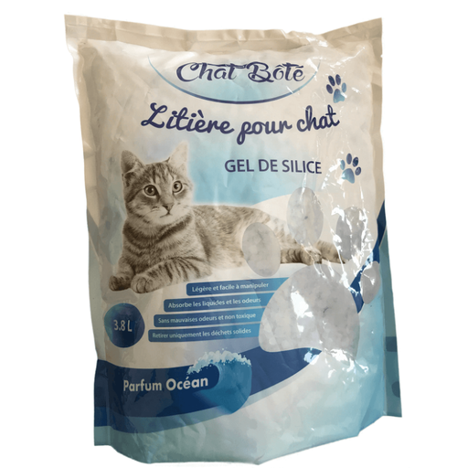 Litière Gel de Silice 3,8 L (Sans Parfum | Parfum Ocean | Citron) - Parfum Ocean