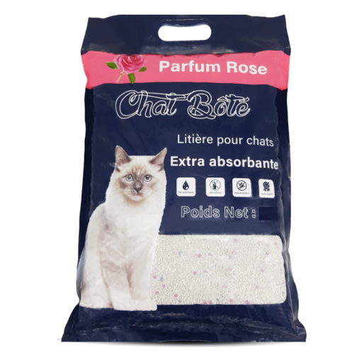 Litière parfumée agglomérant et absorbante chat botté (5L | 10L) - Rose, 5L
