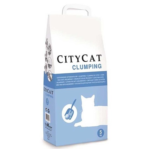 Litière pour chat agglomérant Clumping 5kg - CITYCAT