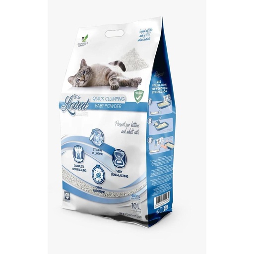 Litière Tobeloved 10L ( Woodland Lavender | Lemon Zest | Baby Powder | Wild Strawberry | Wild Mint Flowers) - Baby Powder