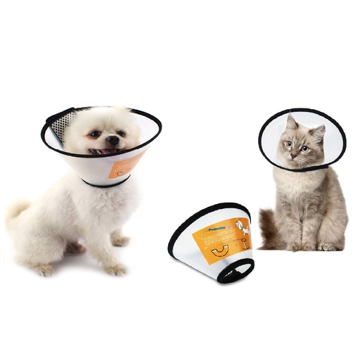 Collier de protection "cône" deux tailles S et M  (Protection des plaies) - S