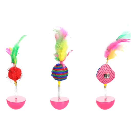 Flamingo Jouet Chat Poeky Wobbler