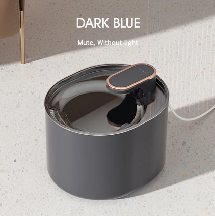 Fontaine d'eau électrique très silencieuse et élegante (pour chien et chat) - Noir