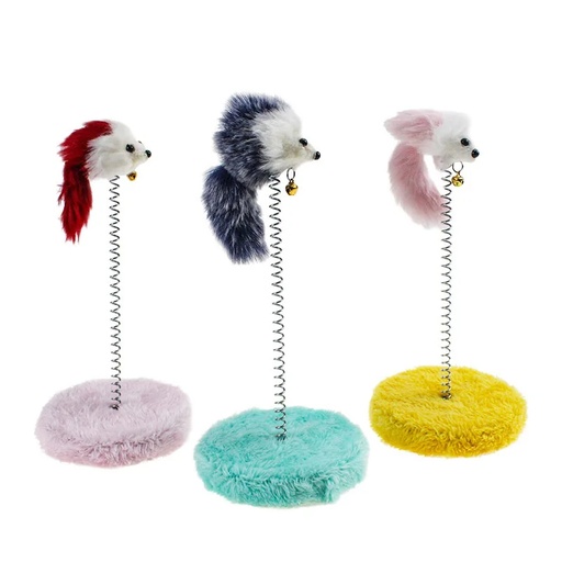 Jouet pour chat : jouet interactif souris avec ressort