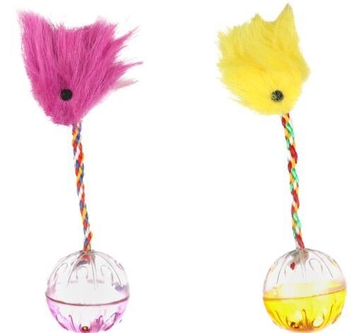 Jouet Pour Chat: Boule avec Plume