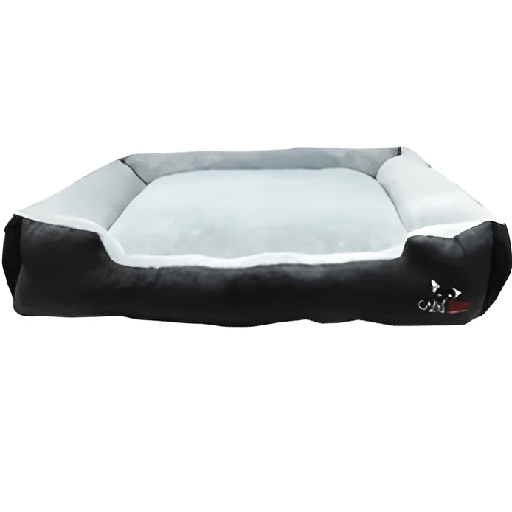 Lit couchage LARGE basic velour gris Canijess 85 cm x 68 cm x 20 cm