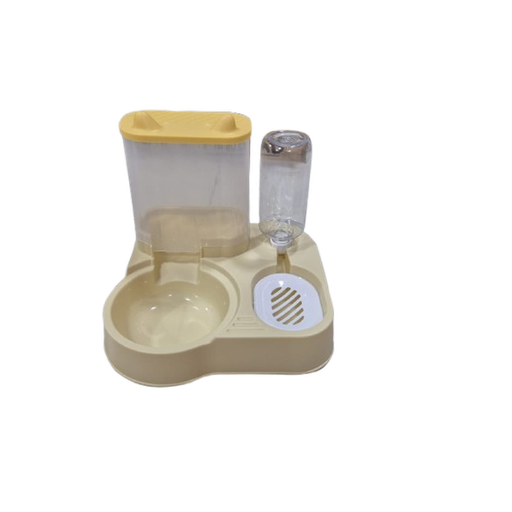 Mangeoire automatique pour animaux Alimentation et Eau (Bleu | Jaune | Rose) - Jaune