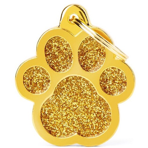 Médaille Shine Patte Grand Glitter Dorée