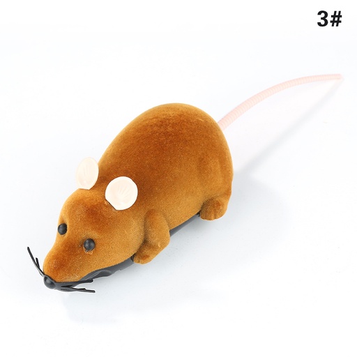 Souris télécommandée pour chat - Marron