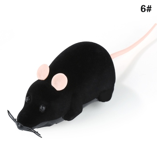 Souris télécommandée pour chat - Noir