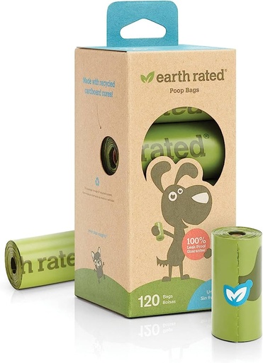 15 Sacs - parfumés lavande- Earth Rated Poopbags