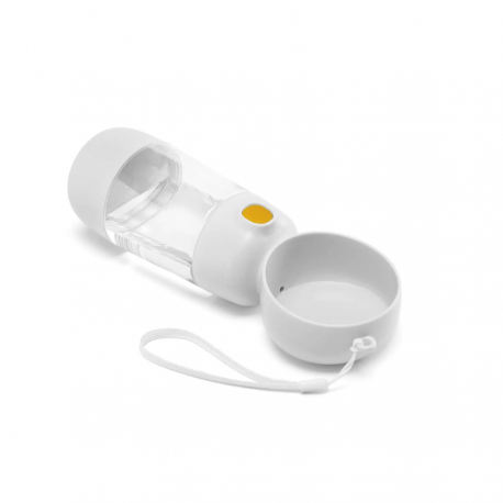 Bouteille D'eau 2 En 1 LeoPet Happytravel - Blanc