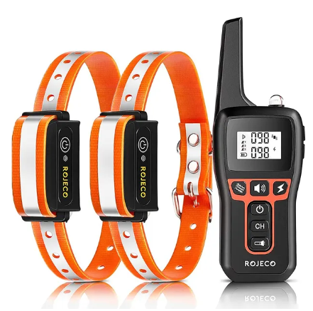 Collier de dressage pour deux chiens télécommandé (1km)